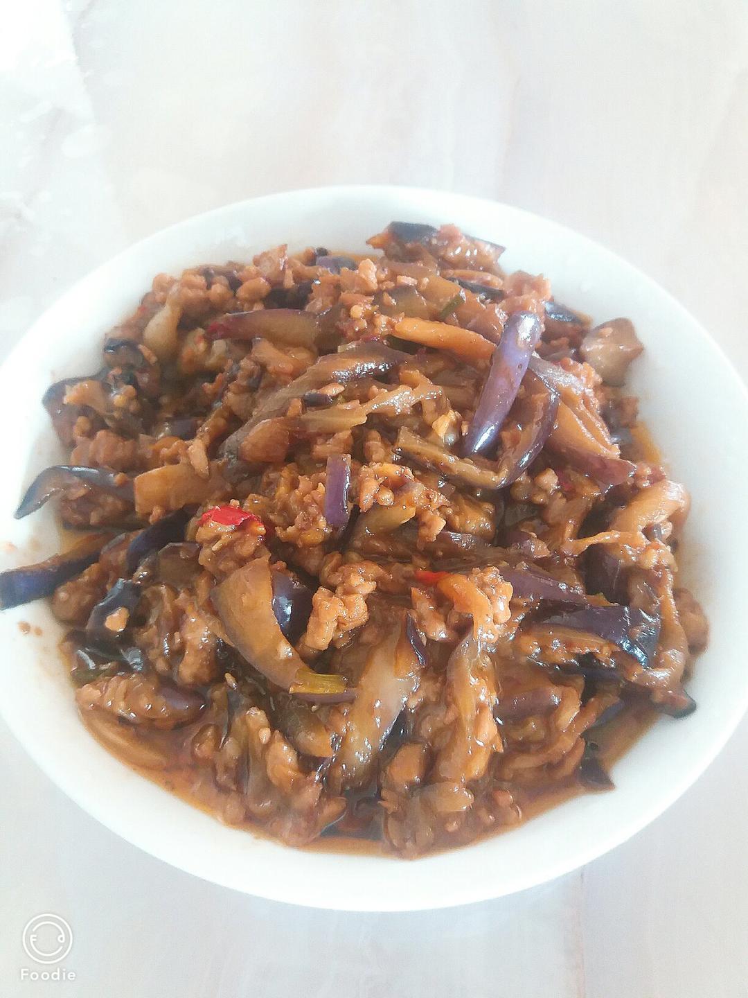 红烧肉沫茄子
