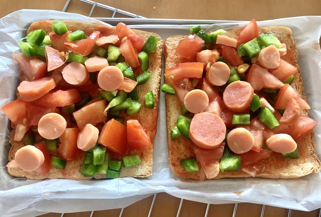 超好吃面包披萨🍕