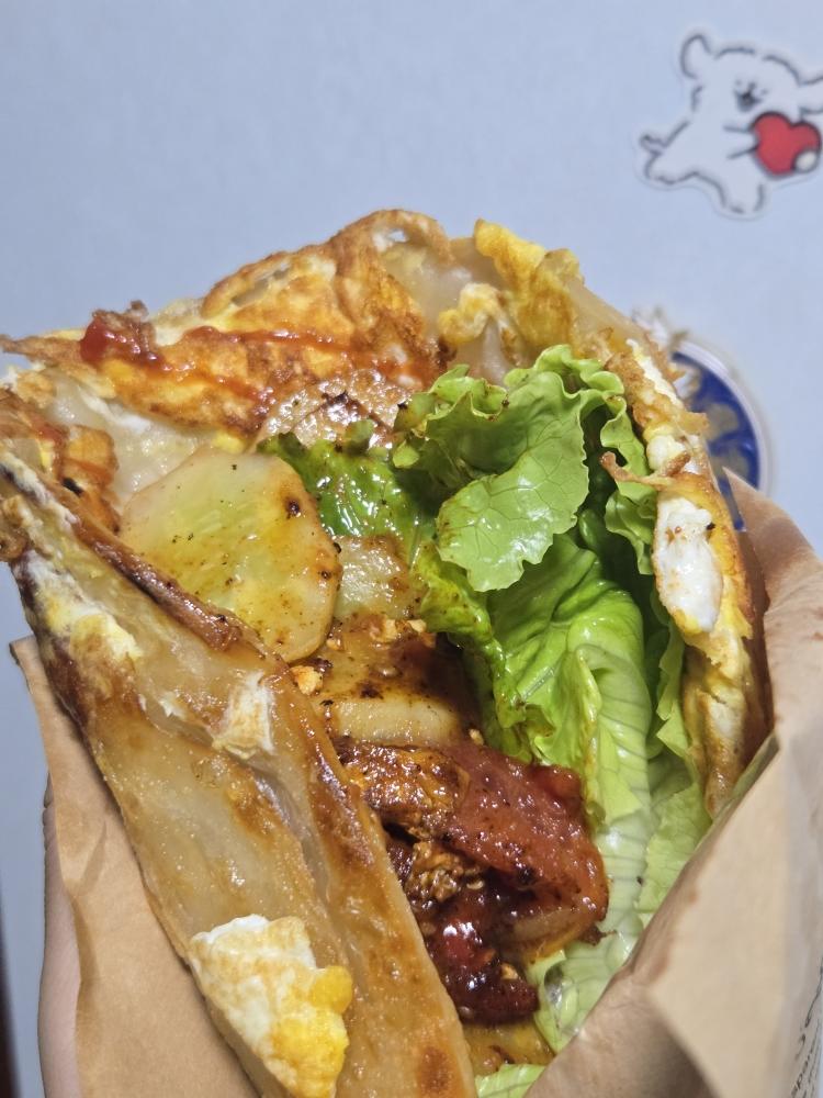 三分钟就可以做好孩子的早餐（手抓饼）