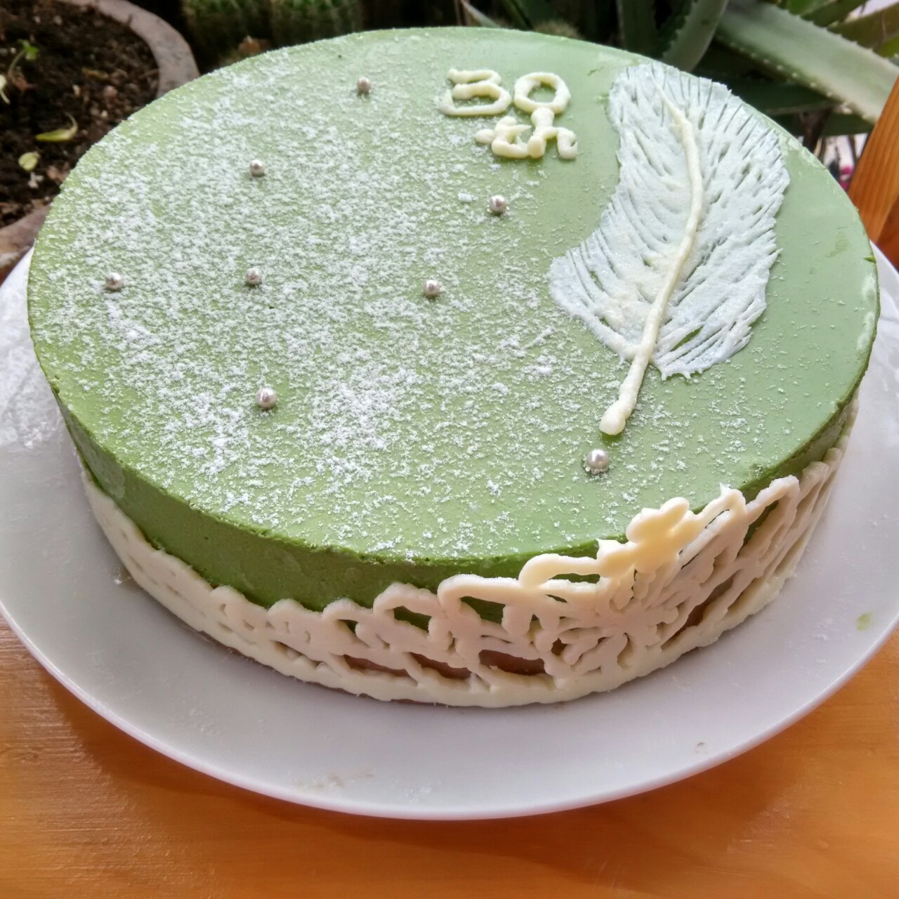 巧克力抹茶慕斯蛋糕