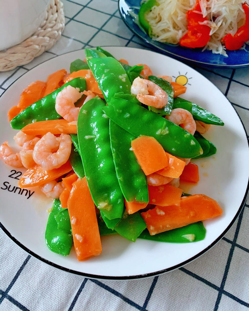 小虫虫1314做的荷兰豆炒虾仁