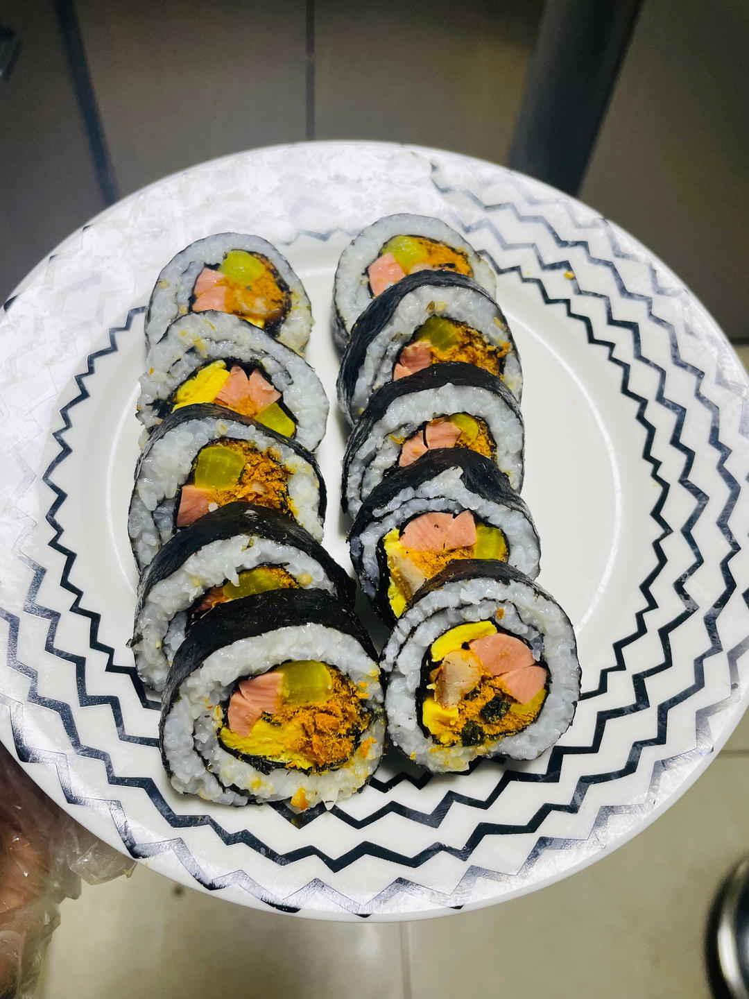 高颜值的紫菜包饭