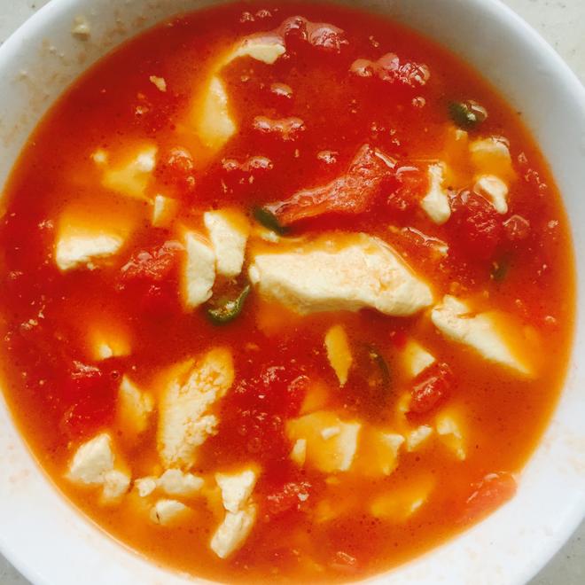 番茄豆花汤的做法