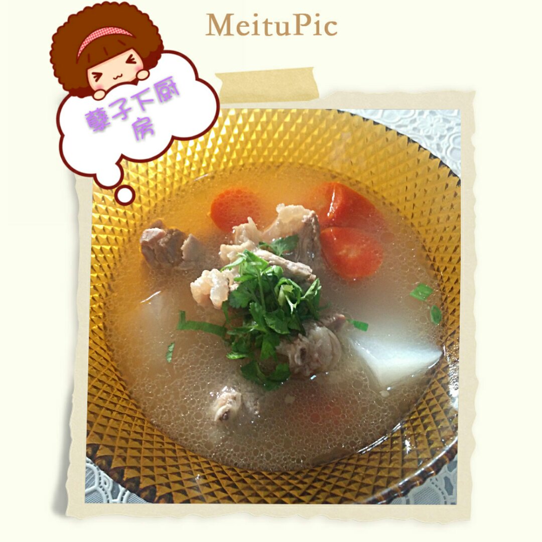 萝卜炖羊排