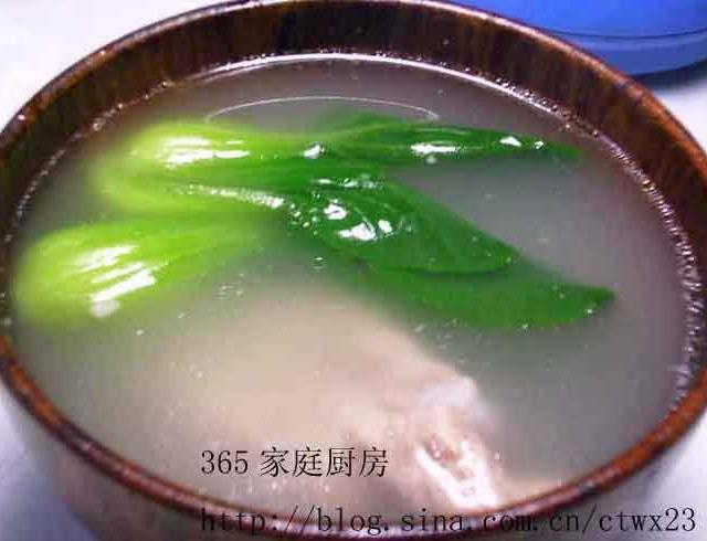 青菜小排汤的做法