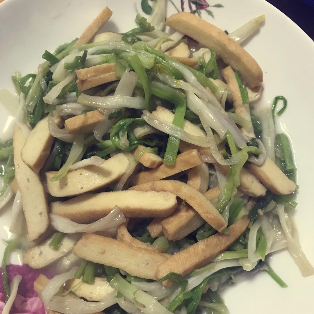 水芹炒香干