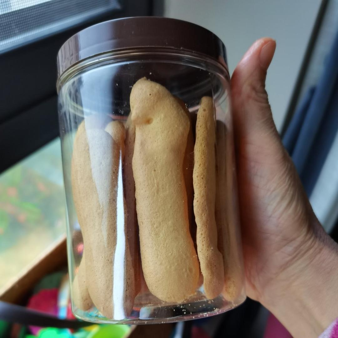 无油无水！入口即化！酥脆好吃的手指饼干！