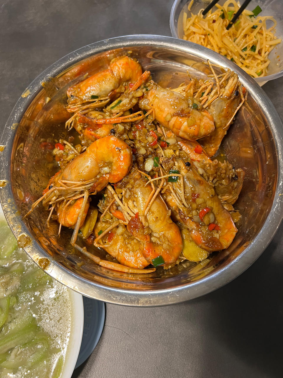 完美复刻天宝兄弟的咖喱芥末罗氏虾