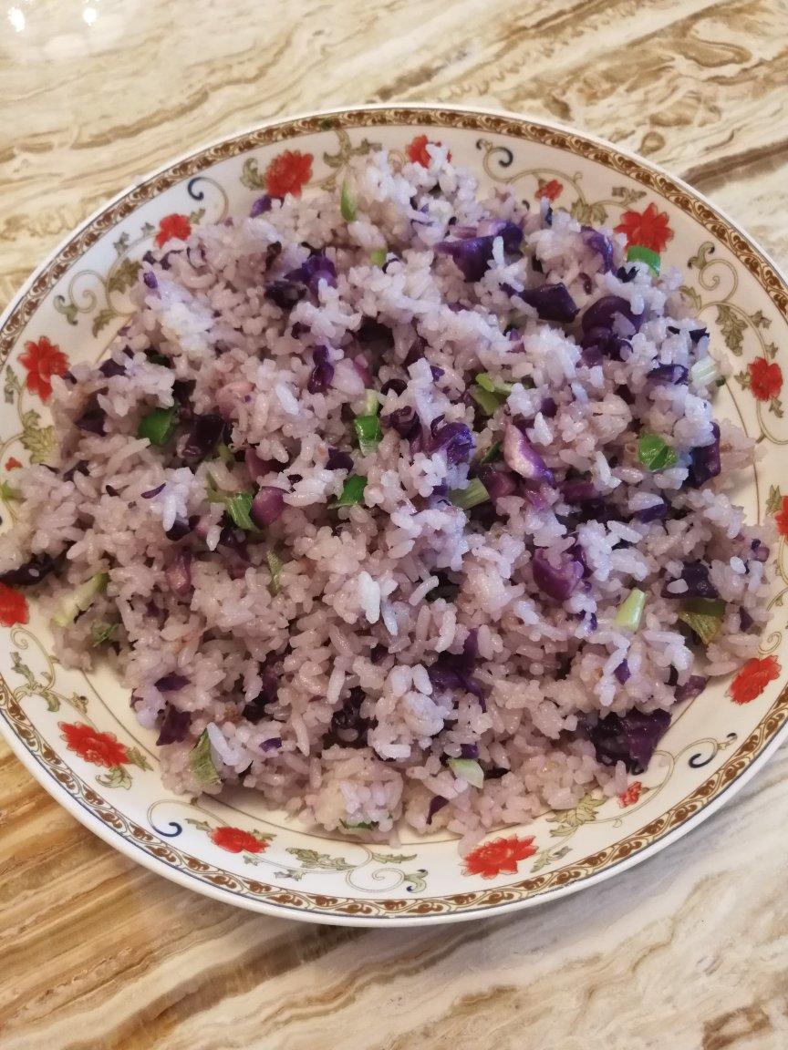 紫甘蓝炒饭