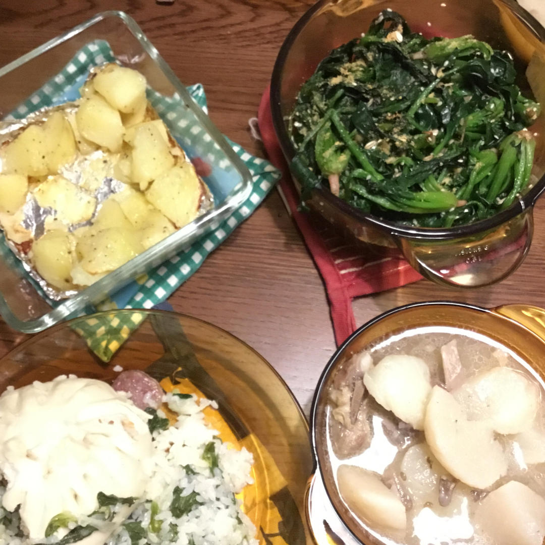 黄油烤菠菜-超级简单营养又美味
