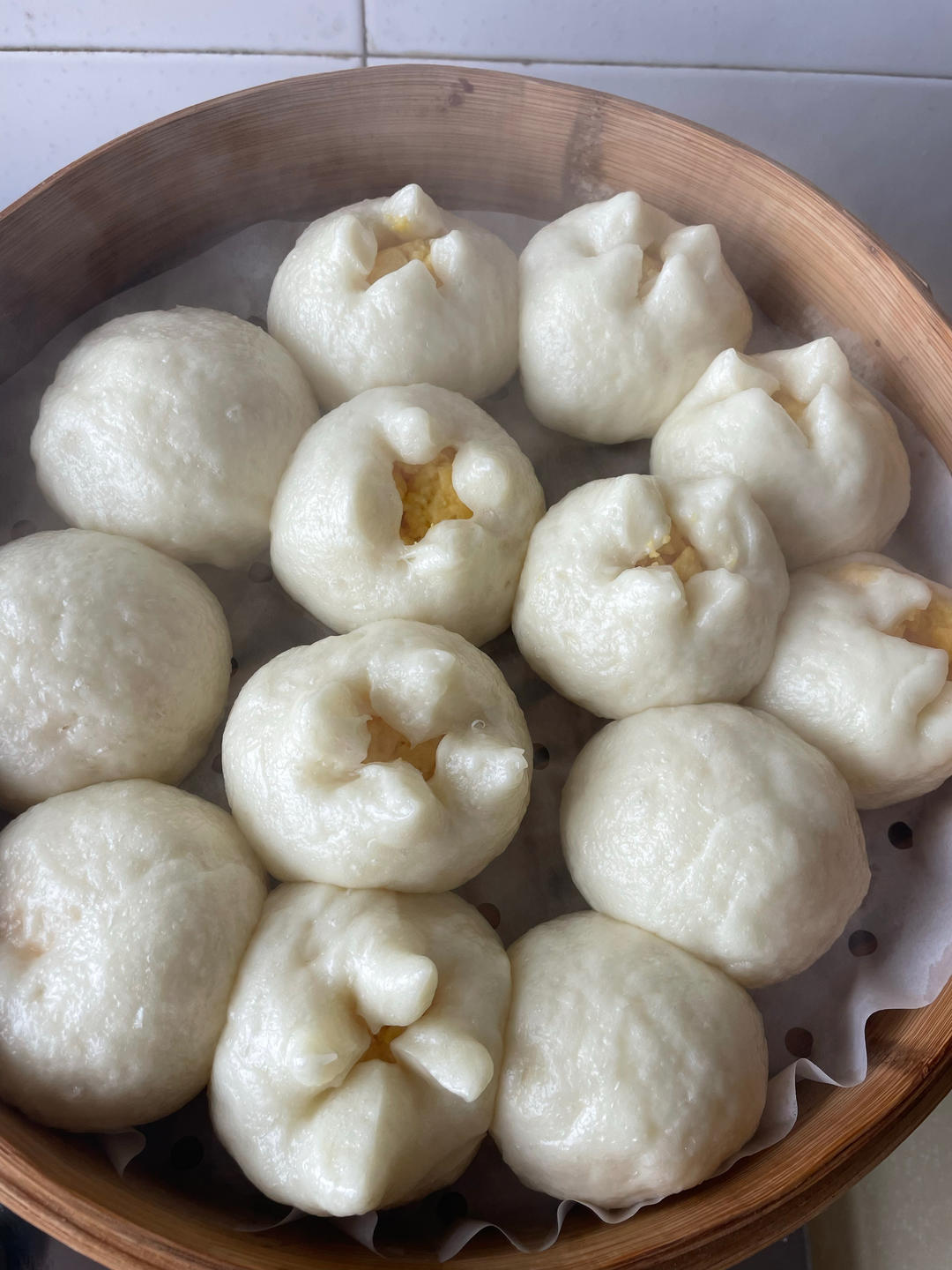奶黄包（自制奶黄馅）