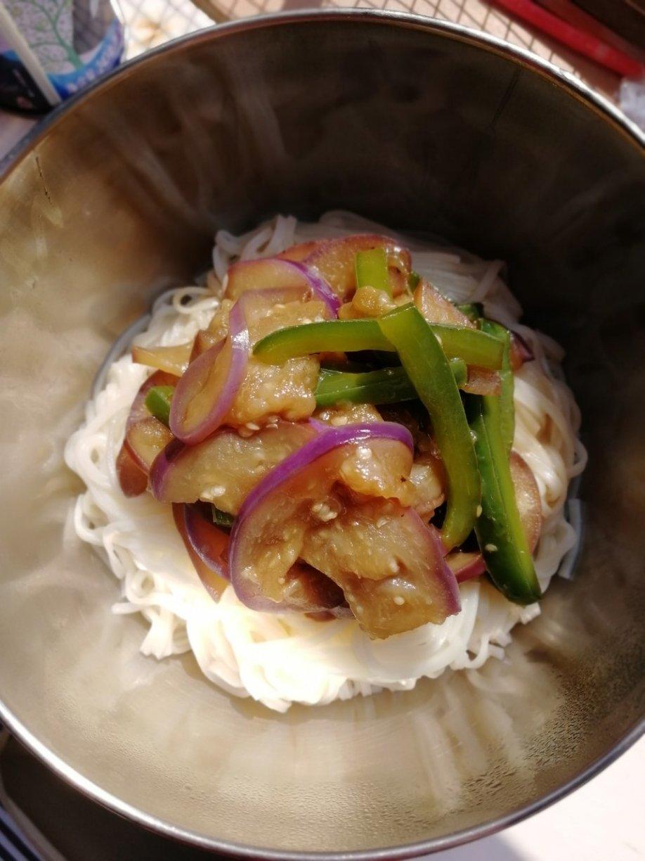茄子青椒打卤面