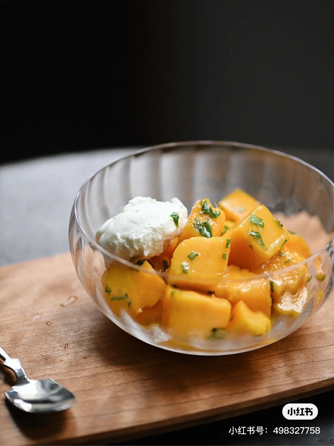 罗勒渍芒果的做法