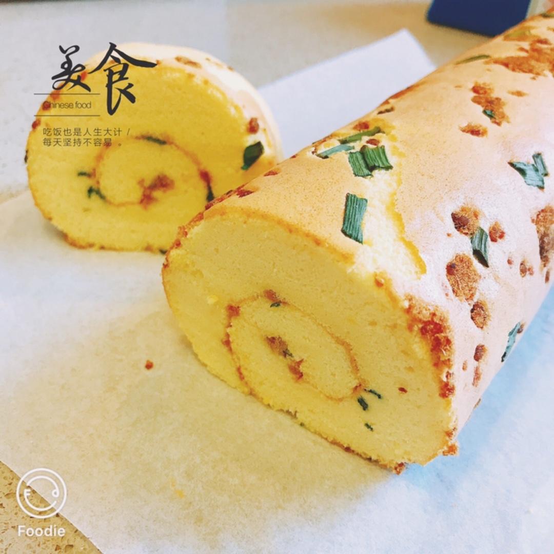 香葱肉松肥蛋糕卷～