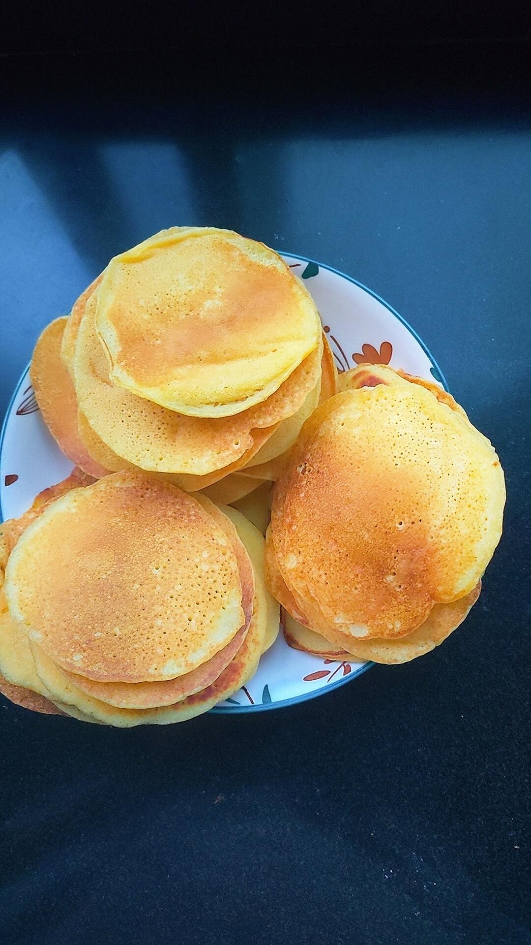 玉米面松饼，早起5分钟搞定，又软又健康