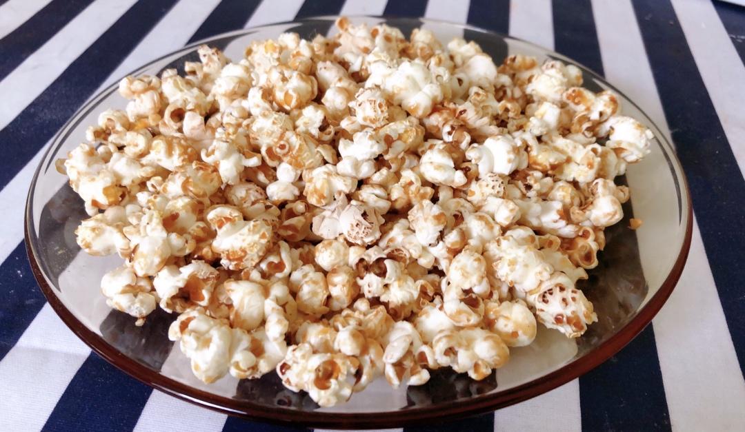 一招搞定小朋友的黄油焦糖爆米花，简单又好吃