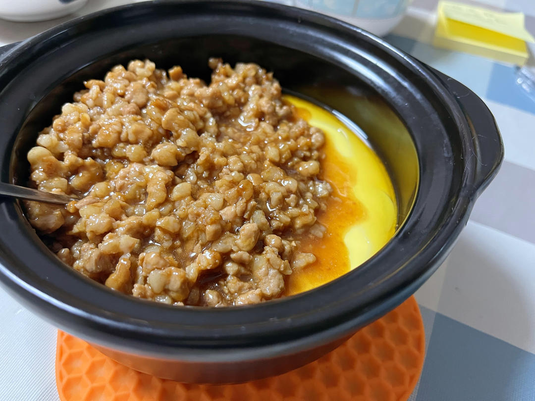 比布丁还要嫩！巨好吃又营养的肉末水蒸蛋