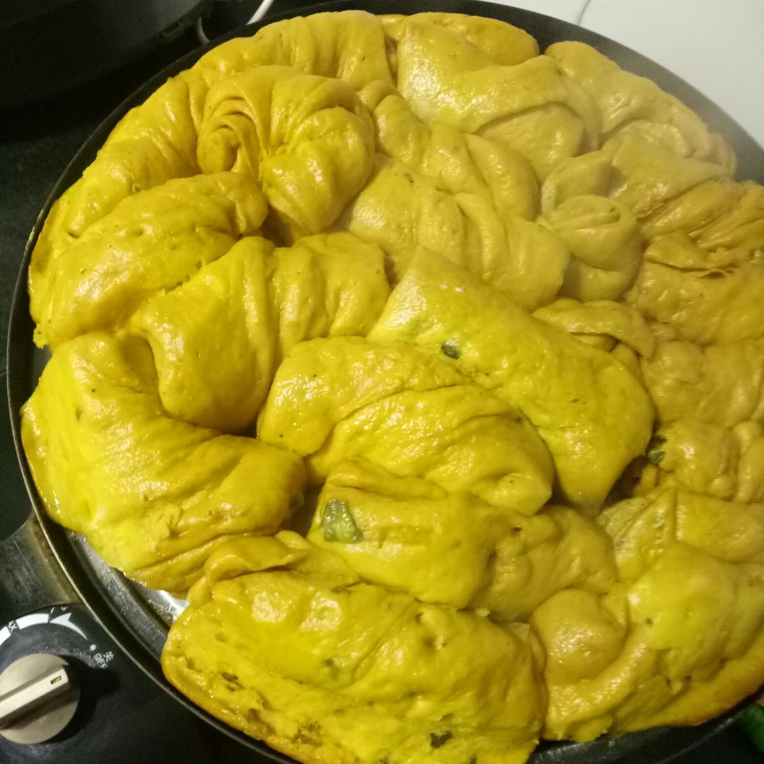 南瓜花卷馒头