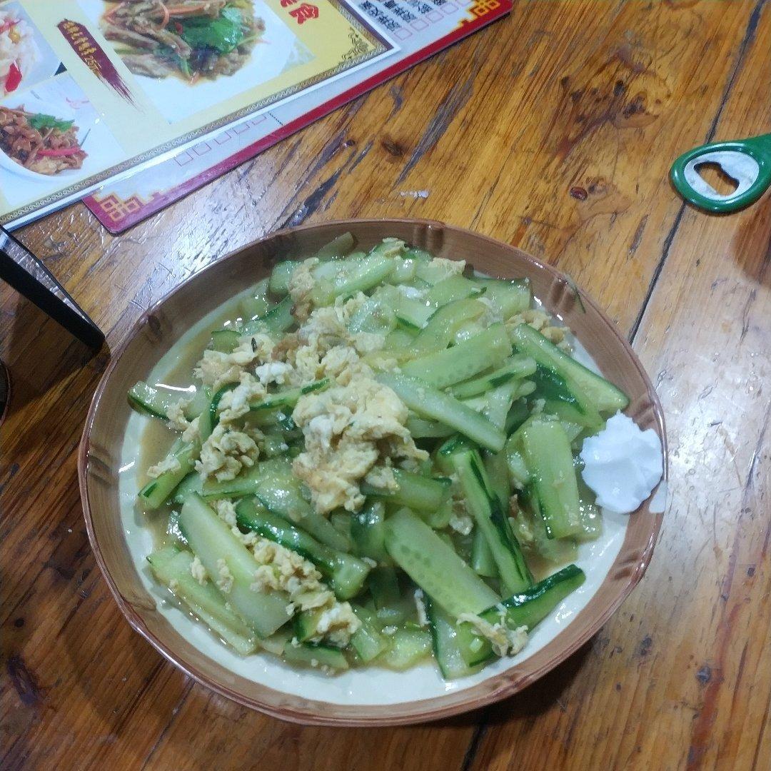 黄瓜炒鸡蛋