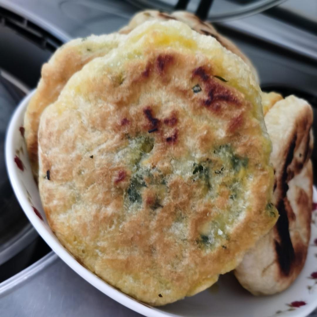 不用揉面的发面韭菜饼