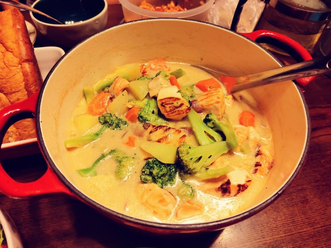 三文鱼奶油炖菜+芝士焗饭【曼食慢语】