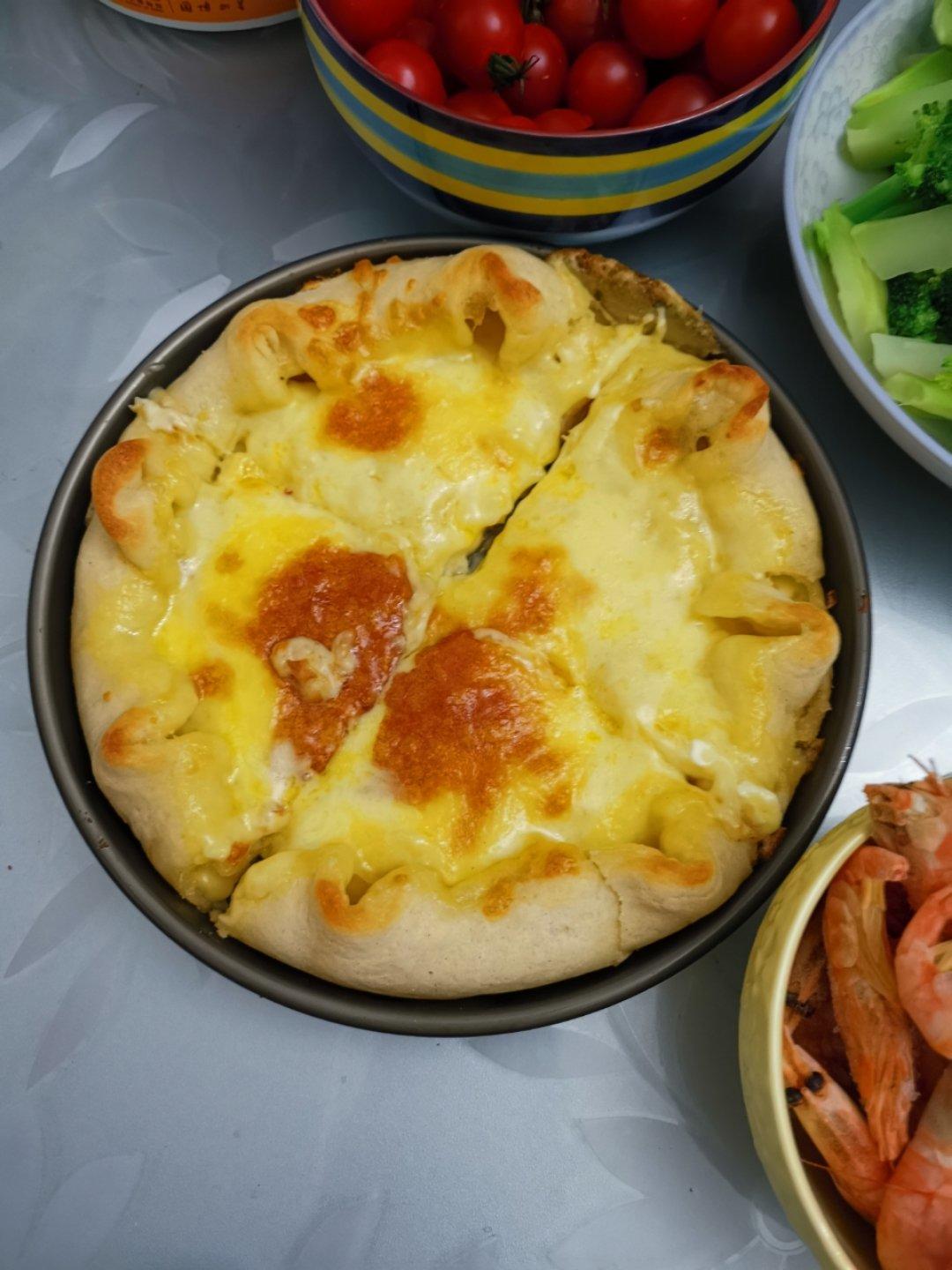 芝心披萨饼底的制作