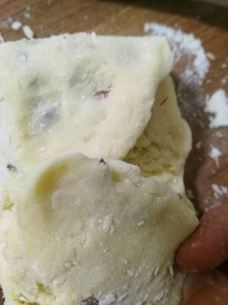 紫薯红枣司康（奶香味）-无糖的做法 步骤10