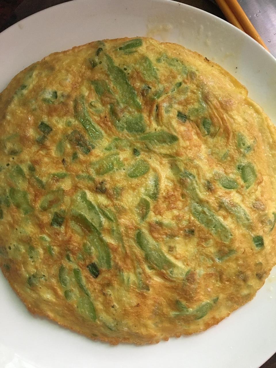 苦瓜煎蛋—如何翻面不碎？