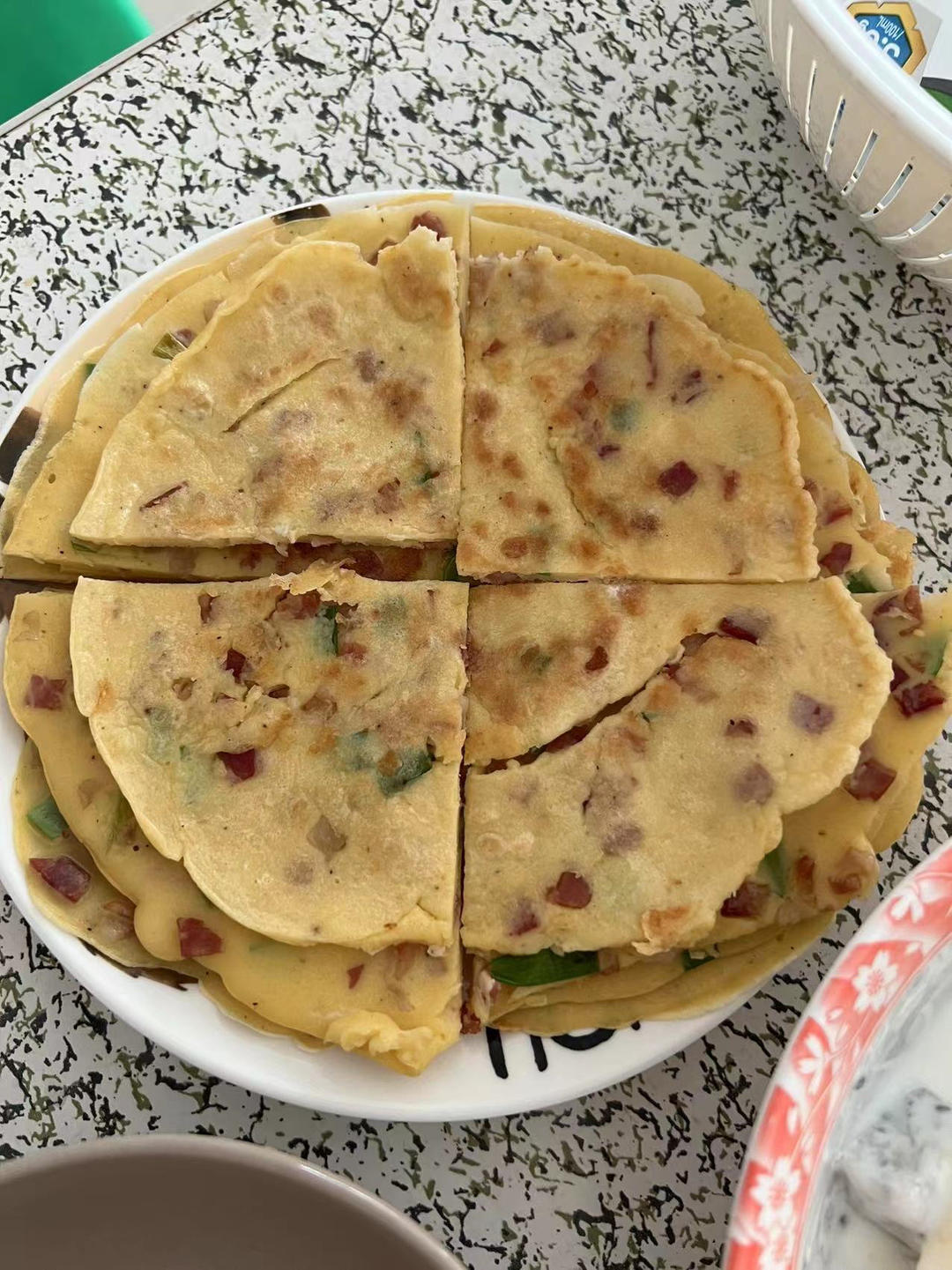 培根香葱鸡蛋饼