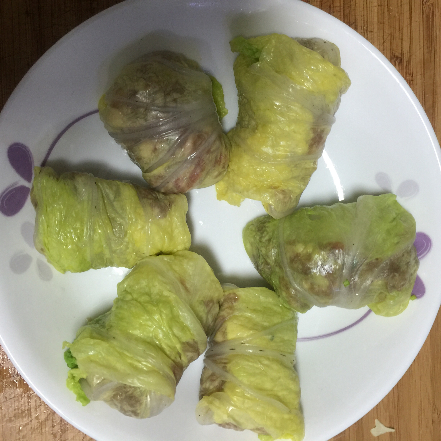 鲜香白菜包(八宝财袋)