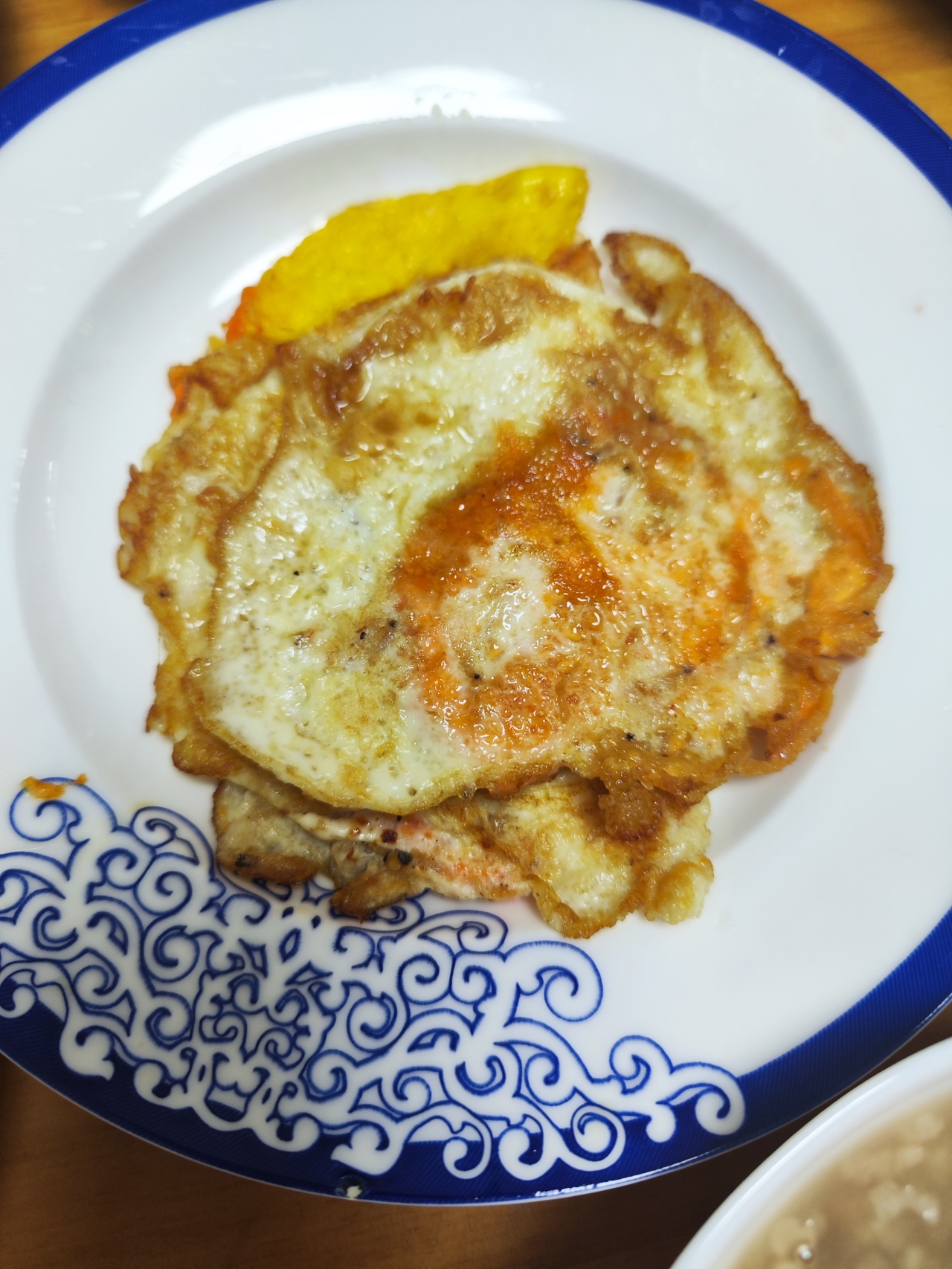 今日份早餐——麻油虾皮鸡蛋