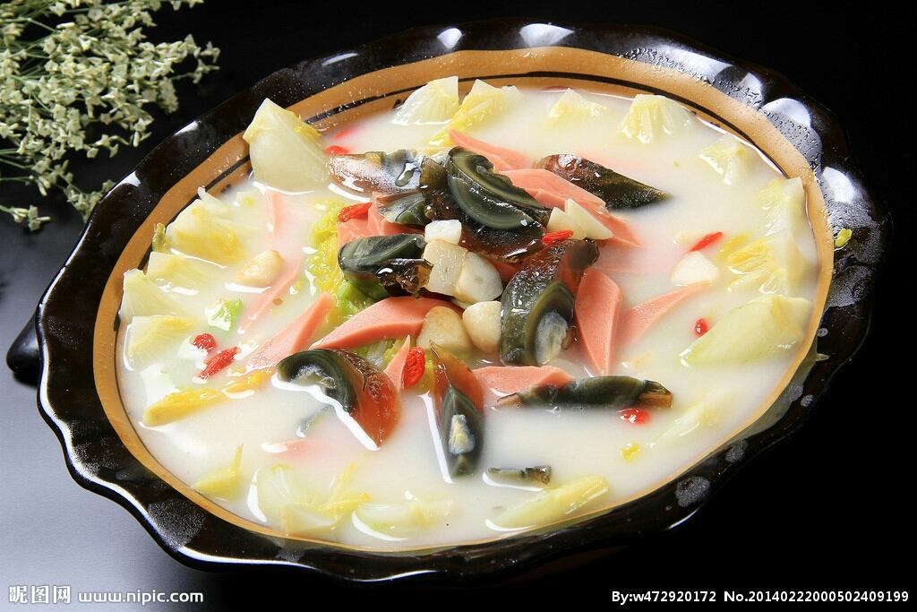 大白菜【上汤白菜】皮蛋的做法