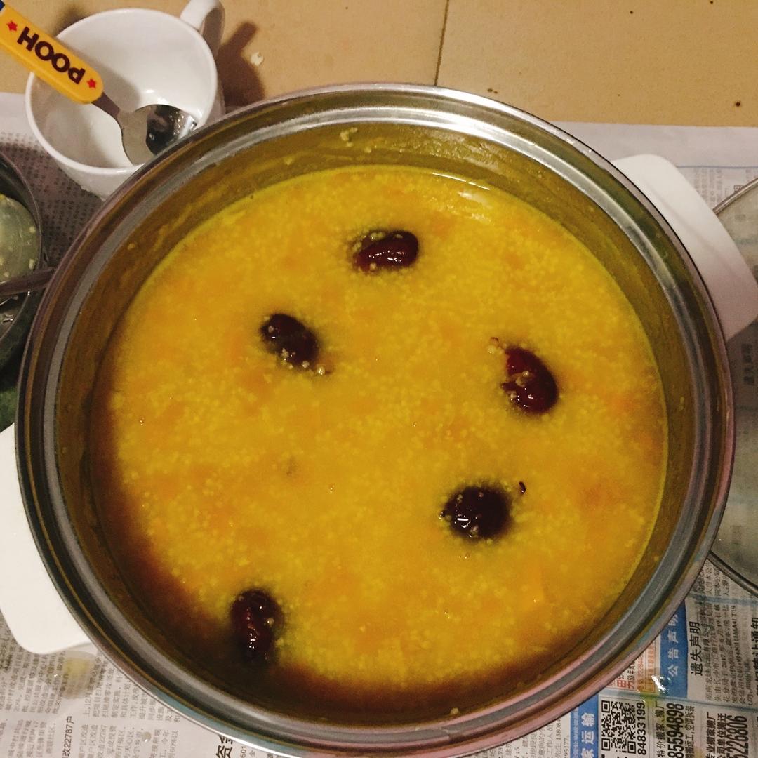 小米红枣南瓜粥