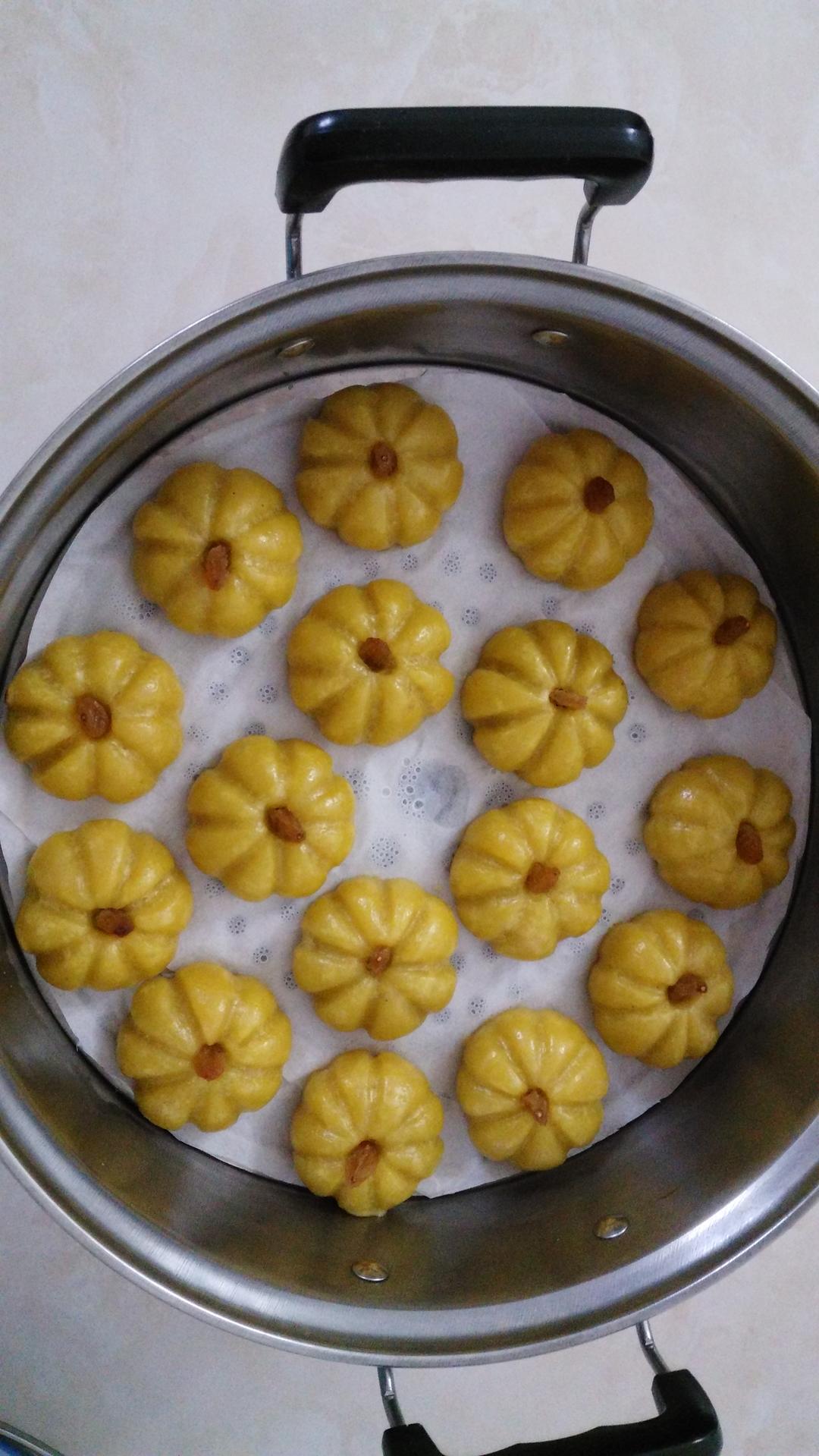 幸运之星133做的红薯糯米南瓜饼