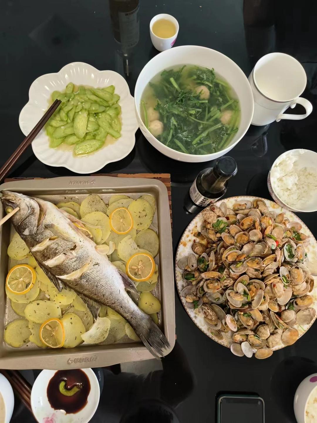 地中海式香料烤鱼-Mediterranean Style Roasted Whole Fish