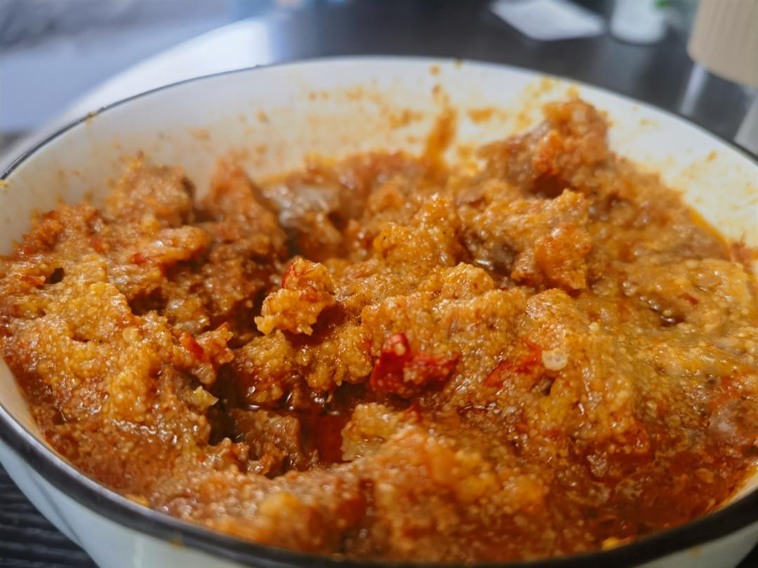 炸胡椒蒸牛肉（湖北重口菜）
