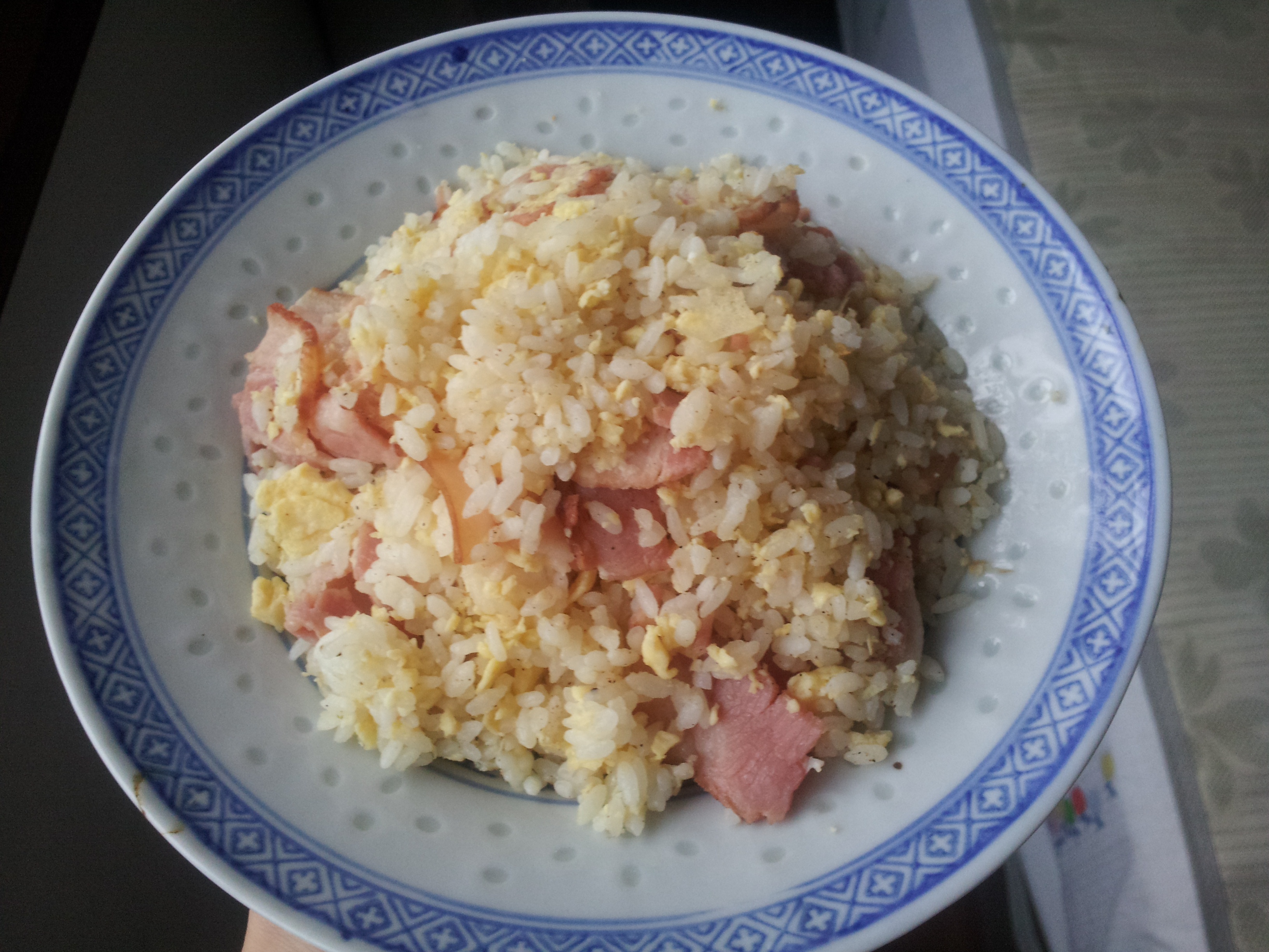 黑胡椒培根蛋炒饭