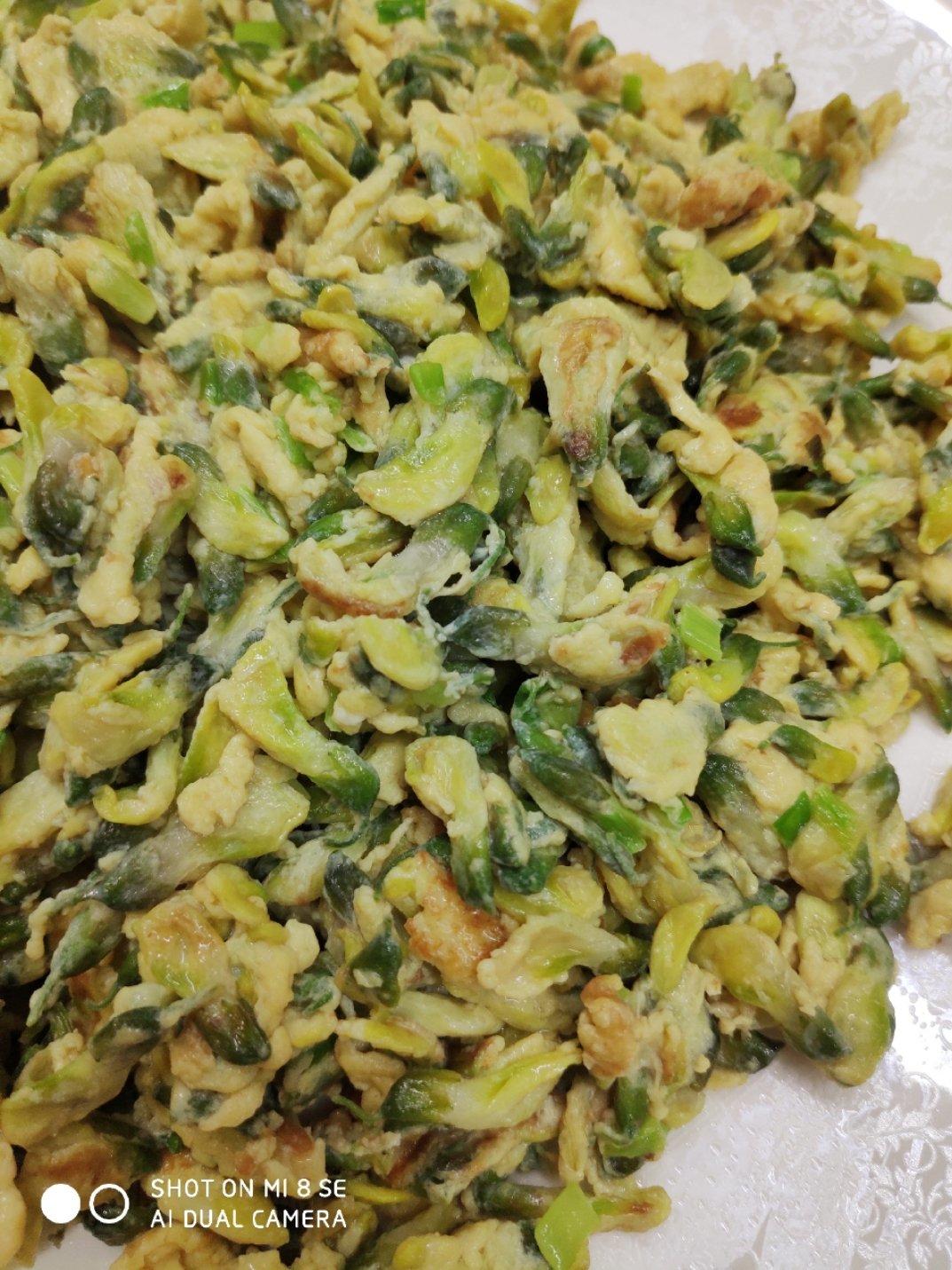 槐花炒鸡蛋
