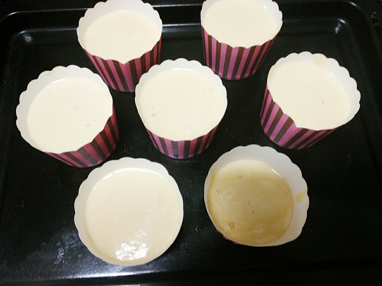 喵阿杪甜点篇之椰蓉纸杯香草蛋糕的做法 步骤6