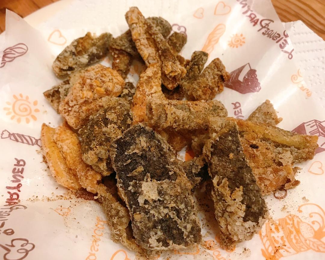 炸三文鱼皮