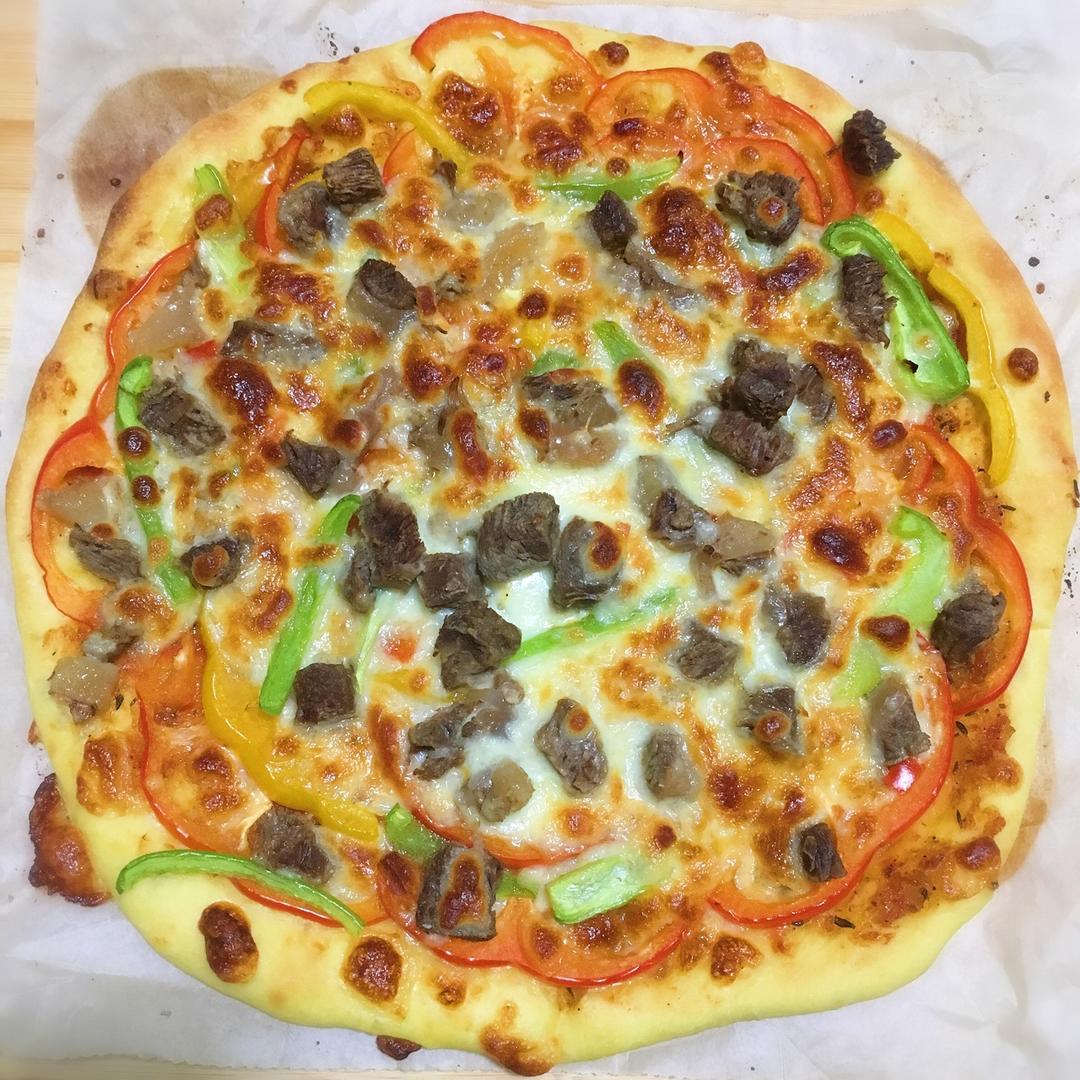 萨拉米薄底披萨 Salami Pizza