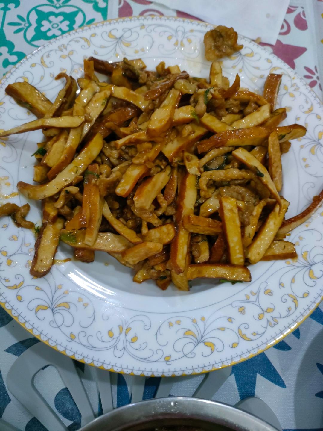 香干肉丝，家常菜