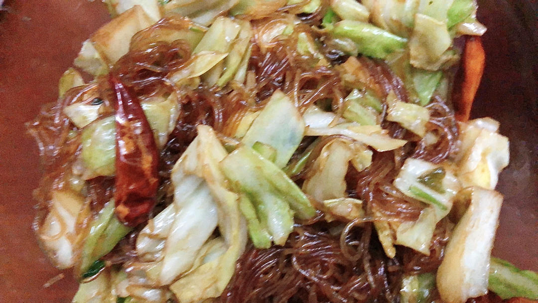 包菜粉丝（粉丝炒包菜）