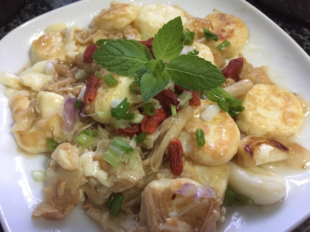 超级下饭菜--金针菇日本豆腐