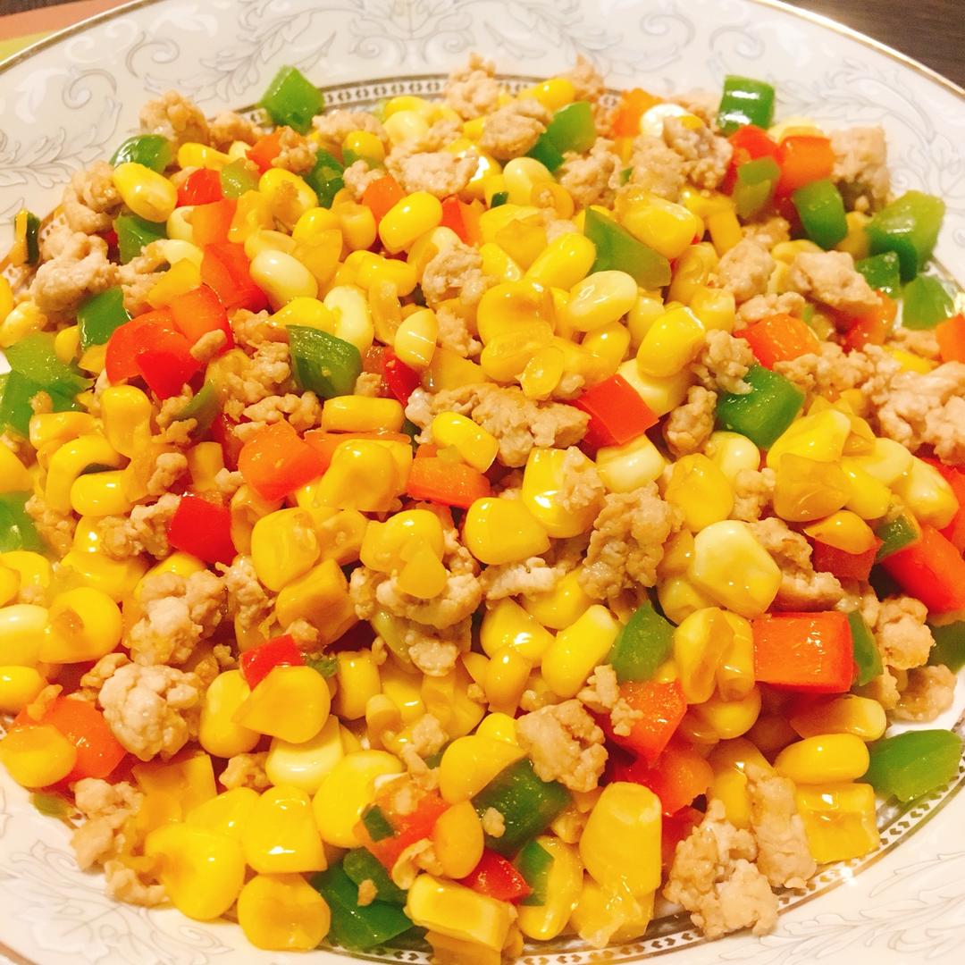 小南ph做的玉米炒肉末【超级下饭的快手家常菜】