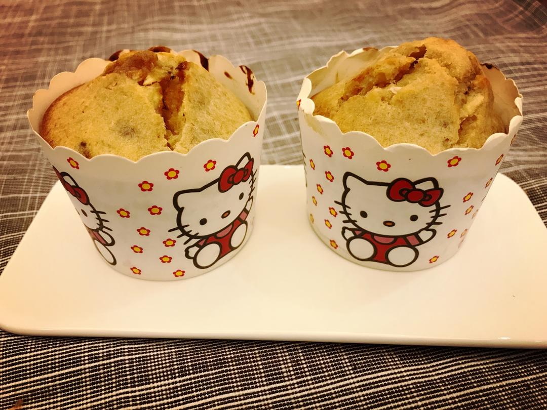 红糖全麦香蕉马芬