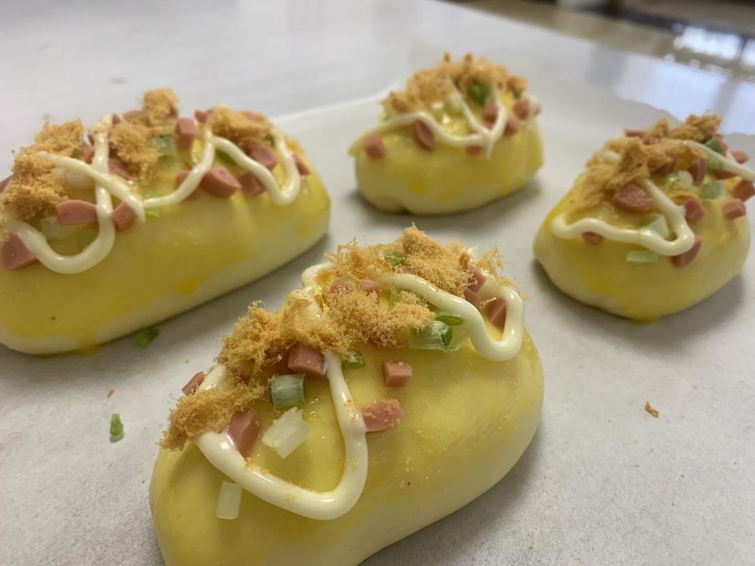 香葱火腿肉松面包