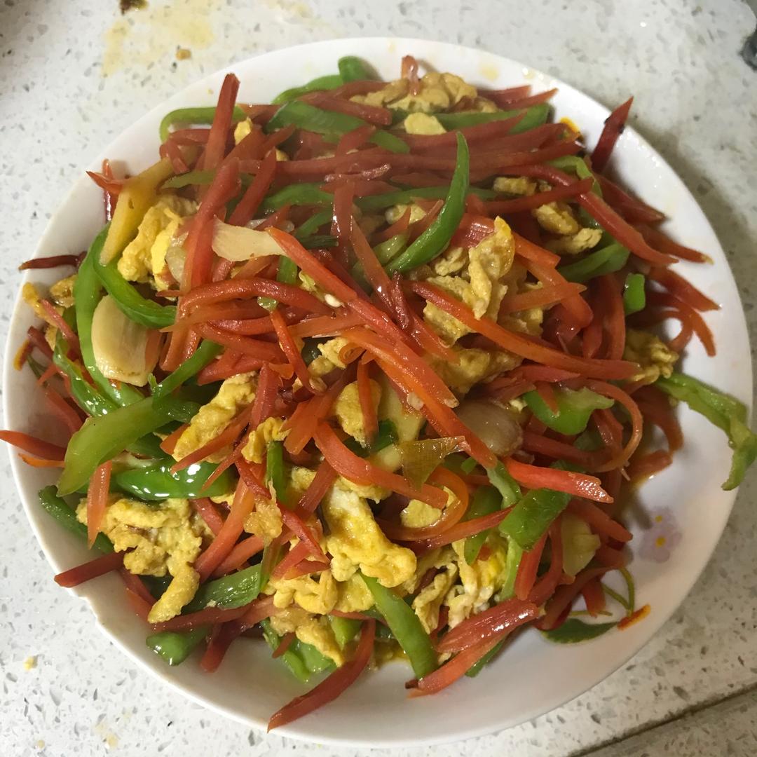 胡萝卜炒鸡蛋