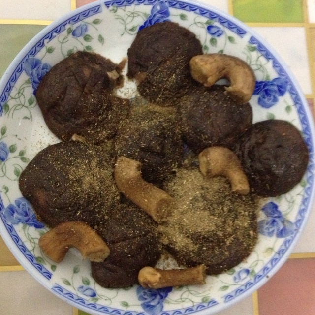 孜然烤香菇
