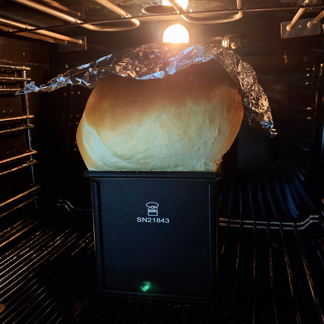 一次发酵，快手柔软Q弹，基础三明治吐司（完美封边）